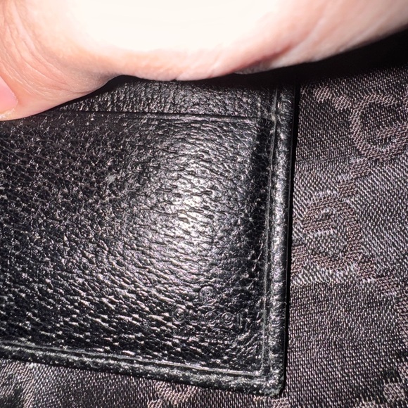 😎 Men Gucci wallet black Guccissima fabric - Picture 3 of 5